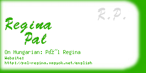 regina pal business card